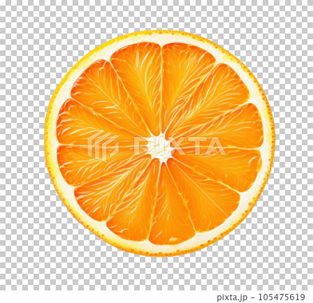 Orange slice isolated 105475619
