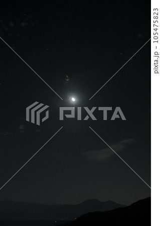 北杜市白州町、月齢23.9地球照の下弦後の月と木星のランデブー 北杜市白州町、月齢23.9地球照の下弦後の月と木星のランデブー 105475823
