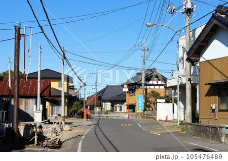茨城　土浦　丸ポストのある風景（旧JA土浦上大津支店向い） 105476489