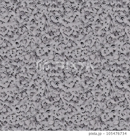 タイル状に並べてシームレスにつながる素材　植物風 12 105476734