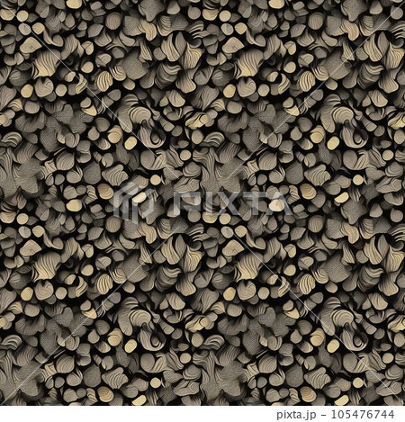 タイル状に並べてシームレスにつながる素材　植物風 22 105476744