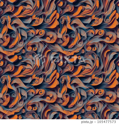 無限タイル　複雑なテクスチャ　44 105477573