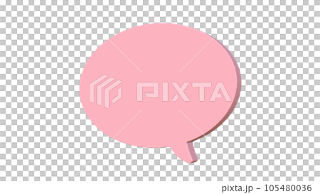 三維粉色泡泡 105480036