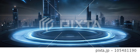 Technological background, empty space, mock-up 105481190