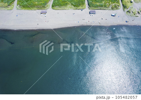 空から見た海水浴場イメージ 空から見た海水浴場イメージ 105482057