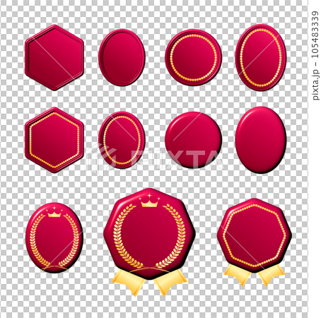 Wine red label set Wine red label set 105483339