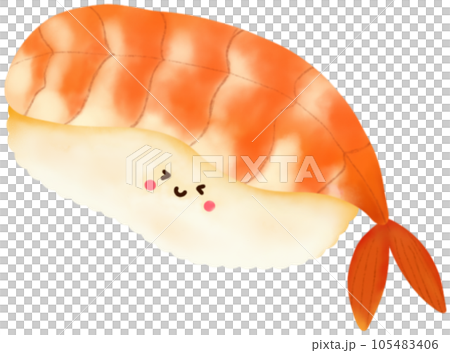 Cutie shrimp sushi. Cutie shrimp sushi. 105483406