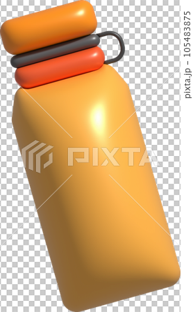 3d illustration camping equipment design ,Container water bottles for sport 105483875