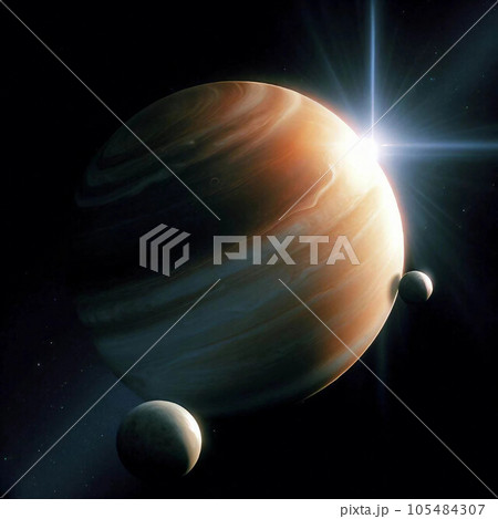 木星と衛星 105484307