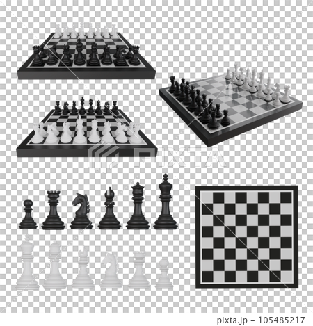 Chess pieces illustration, Chess piece White and Black in chess Chessboard  Board game, International chess, white, king, sport png