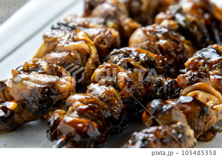 うなぎ肝串焼きのアップ。 105485358