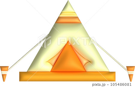 3d illustration camping travel tent equipment ,Tourist camp tents 105486081