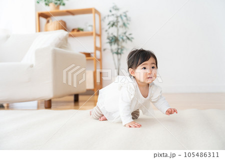 生後9ヶ月の赤ちゃん 生後9ヶ月の赤ちゃん 105486311