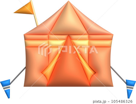 3d illustration camping travel tent equipment ,Tourist camp tents 105486326