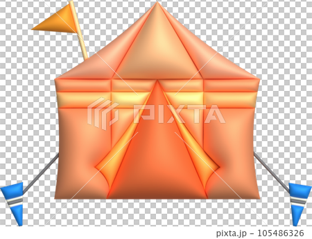 3d illustration camping travel tent equipment ,Tourist camp tents 105486326
