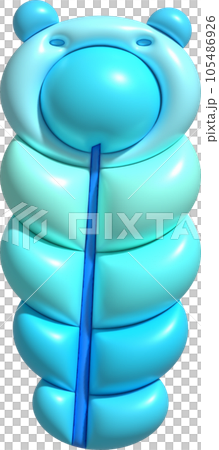 3d illustration sleeping bag camping bed for tourists Hiking gear for sleeping. 105486926