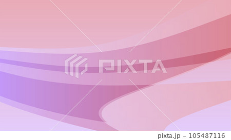 波のようなピンクと紫のウェーブラインのベクター背景画像 105487116