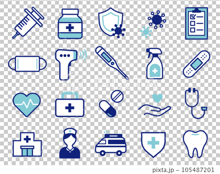 医療のアイコンセット 105487201