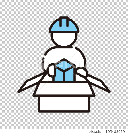 ダンボール 商品 軽作業 アイコン ダンボール 商品 軽作業 アイコン 105488059