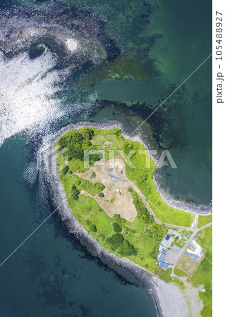 北海道 アルトリ岬を空撮(真俯瞰) 北海道 アルトリ岬を空撮(真俯瞰) 105488927