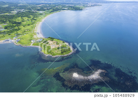 北海道 アルトリ岬を空撮 105488929