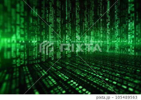 binary code on binary code background binary code on binary code background 105489563