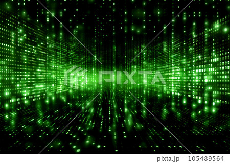 binary code on binary code background 105489564