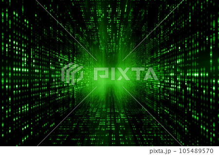 binary code on binary code background 105489570
