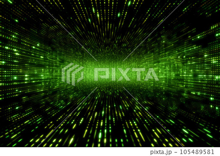 binary code on binary code background 105489581