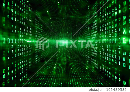 binary code on binary code background binary code on binary code background 105489583