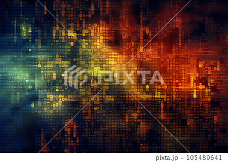 code streams of binary code on screen code streams of binary code on screen 105489641