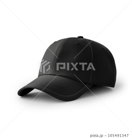 Mockup black baseball cap isolated Mockup black baseball cap isolated 105491347