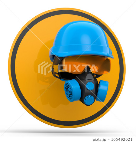 Set of construction wear for repair and installation on white background Set of construction wear for repair and installation on white background 105492021