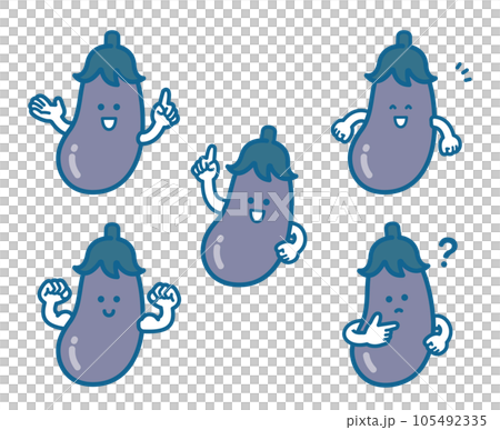 ナスのキャラクター 105492335