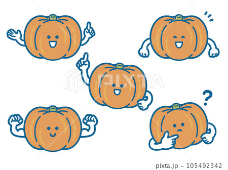 カボチャのキャラクター カボチャのキャラクター 105492342