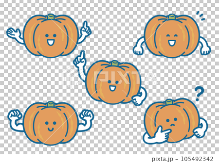カボチャのキャラクター カボチャのキャラクター 105492342
