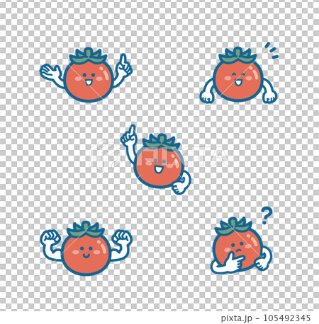 ミニトマトのキャラクター 105492345