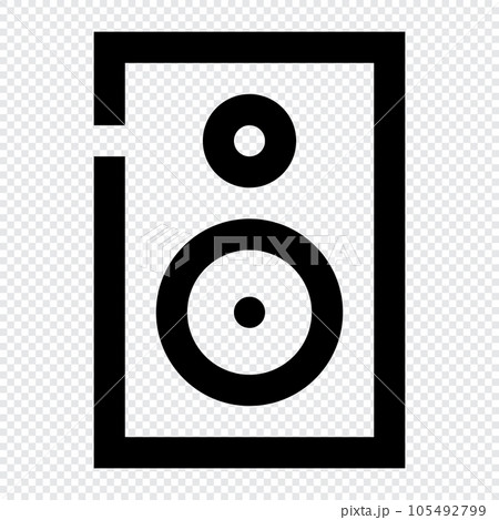 Woofer icon. Internet technology concept. Icon in line style Woofer icon. Internet technology concept. Icon in line style 105492799