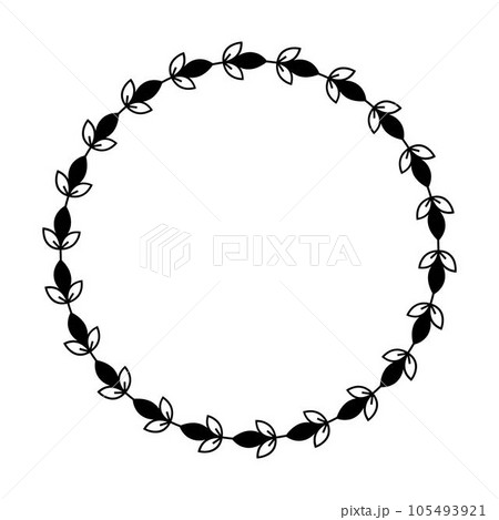 Floral circle border design rounded flower frame ring for decoration ornament in vector illustration Floral circle border design rounded flower frame ring for decoration ornament in vector illustration 105493921