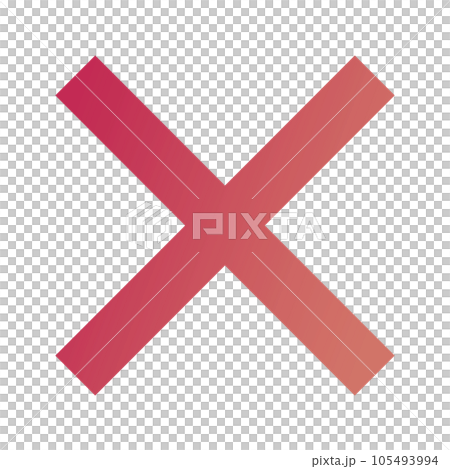 バツマーク グラデーション バツマーク グラデーション 105493994