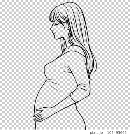 Pregnant woman, maternity, pregnancy, childbirth, obstetrics and gynecology department, pregnancy, parenting, mom, mother, childcare, easy delivery, first birth, old childbirth, infertility, 105495663