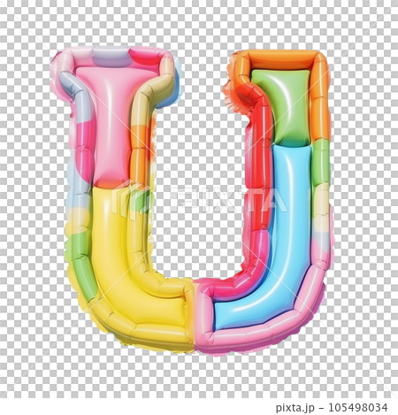 Colorful Air Mattress in the Shape of the Letter U Colorful Air Mattress in the Shape of the Letter U 105498034