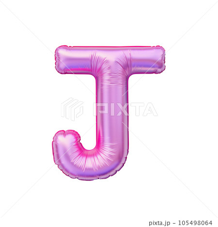 Colorful Pink Air Mattress in the Shape of the Letter J Colorful Pink Air Mattress in the Shape of the Letter J 105498064