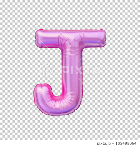 Colorful Pink Air Mattress in the Shape of the Letter J Colorful Pink Air Mattress in the Shape of the Letter J 105498064