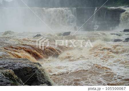 Waterfall in the forest in bolaven plateau Laos Waterfall in the forest in bolaven plateau Laos 105500067