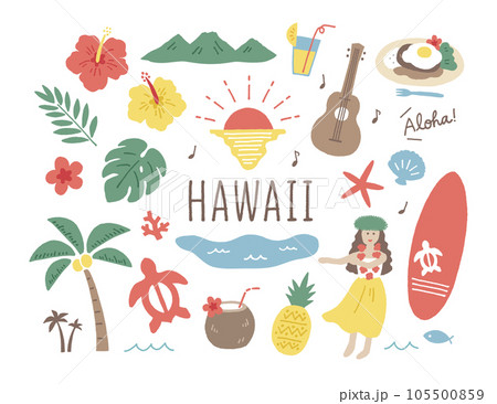 ハワイ手描き色々 ハワイ手描き色々 105500859