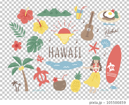 ハワイ手描き色々 ハワイ手描き色々 105500859