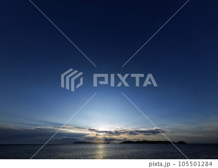多様な雲が現れた夏の夕空・超広角・空主体・230723pm 多様な雲が現れた夏の夕空・超広角・空主体・230723pm 105501284
