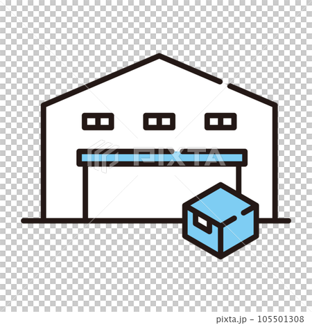 倉庫存儲倉庫配送中心圖標 倉庫存儲倉庫配送中心圖標 105501308