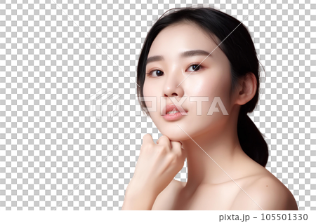 AI-generated woman who obtained whitening at a beauty salon 105501330